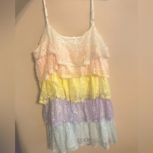 Rainbow sparkly dress